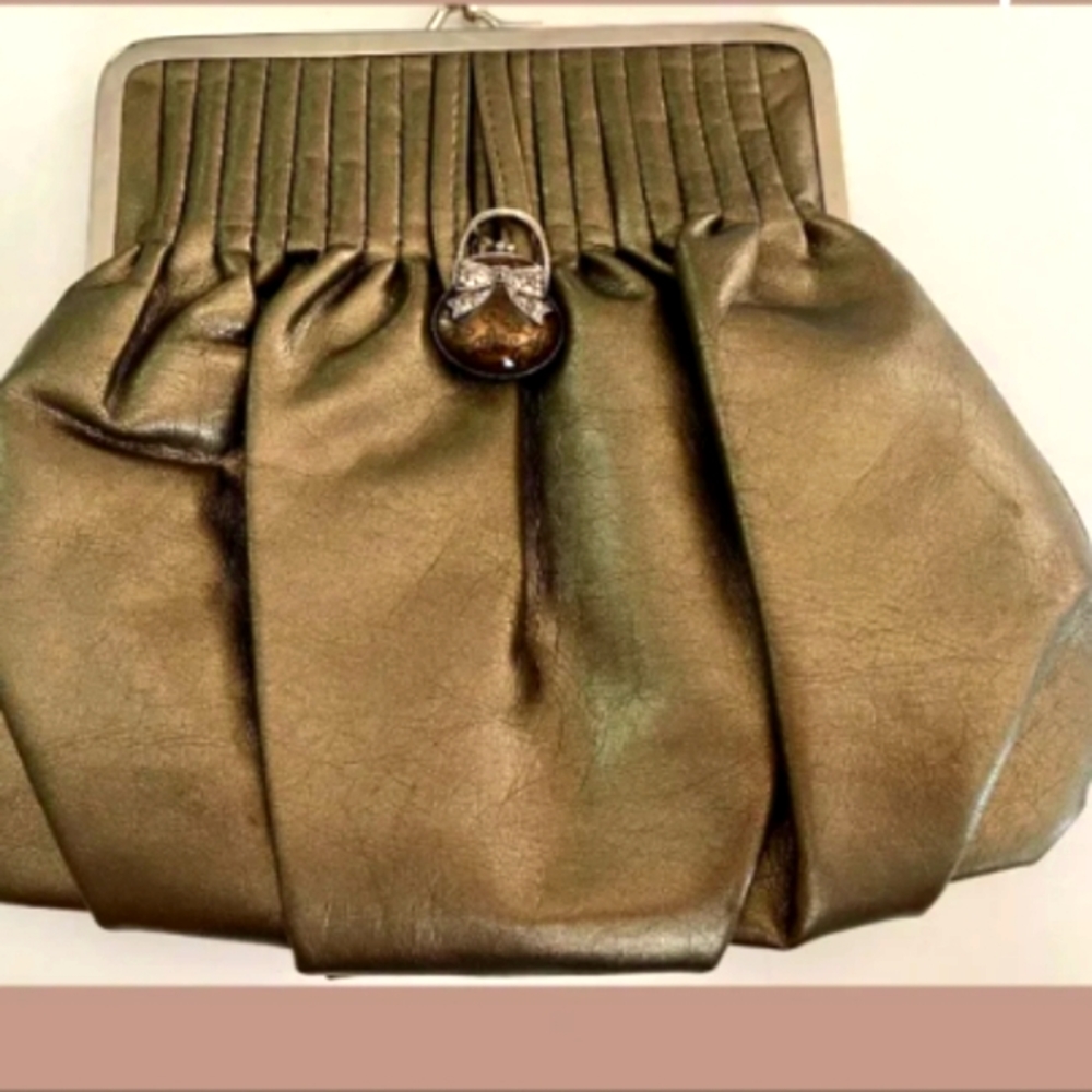 Clutch Purse with tiny purse embellishment